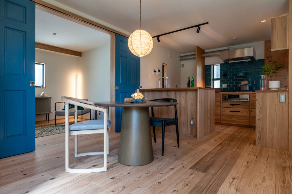 長岡京市 新築見学会 ヤマネコハウス 変形地 リビング