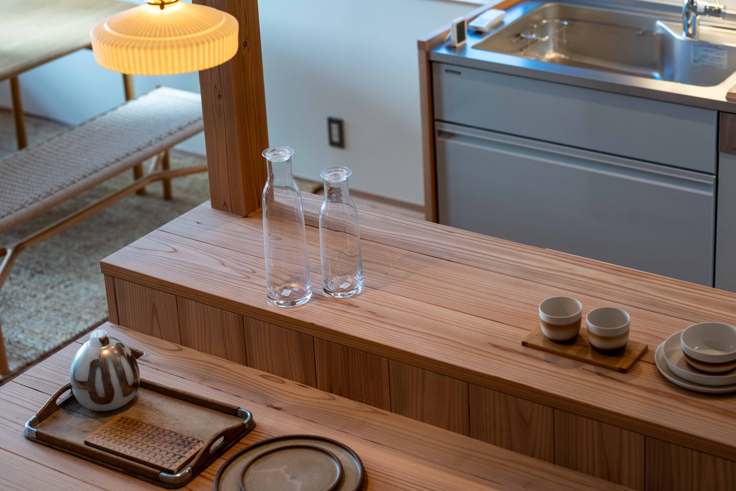 年末の大掃除　無垢の床とカウンター編